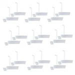 6" Slatwall Hooks, White,hanger Display,display Panel Wire Metal 24 Pc Set. Fixed Price $34.50.