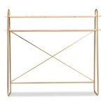 Merida Natural And Gold 2-TIER Metal Shelving Unit (78 In. W X 68 16. Fixed Price $341.44.