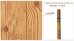 2 Rolls Magic Cover Shelf Liner Knotty Pine Self Adhesive 18" X 9 Feet. Fixed Price $19.95.
