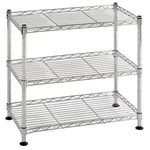 Sandusky Lee Wire Shelving Unit, 10"D X 18"W 18"H, 3 Shelves, Chrome. Fixed Price $56.58.