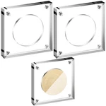 2 Pack Challenge Coin Display Holder Stands Case Square Shape Acrylic Capsule.. Fixed Price $15.19.