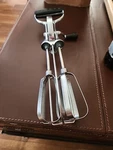 Vintage Presto Black & Silver Stainless Steel Mid Century Hand Mixer Rare Mint. Fixed Price $19.99.