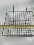 Wire Gridwall Basket Display Rack Black Metal Hanging Shelf Retail Store Fixture. Fixed Price $52.70.