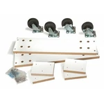 Econoco Caster Kit Slatwall 2 Way Merchandiser Display Stand Wheels White. Fixed Price $76.66.