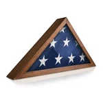 Flag Display Case X 9.5 American Veteran Burial Wood Rustic Brown Hbcy Solid. Fixed Price $89.99.