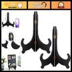 Pack Wooden Stands - Display Easels For Plates, Pictures & Art, 12" Blac. Fixed Price $41.99.