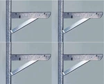 John Sterling BK-0103-22 20" Galvanized Steel Double Shelf Brackets 4 Pack. Fixed Price $63.97.