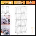 8-CUBE Wire Storage Organizer, Metal Grid Shelving Unit, Diy Modular Closet Cabi. Fixed Price $60.99.