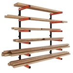 Shelf Lumber Storage Rack Wall-mounted Steel Wood Pipes 660LB New. Fixed Price $42.60.