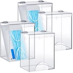 4 Pcs Acrylic Hairnet Dispenser, Wall Mount Storage For Glove Shoe Be.... Fixed Price $92.79.