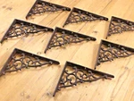 8 Antique Style Shelf Brace Wall Cast Iron Brackets Vine Garden Corbels. Fixed Price $59.99.