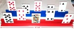 Playing Card Holders 2 Tier Step 10" Inch Pcs Rack Hands Free Trays Organizers. Fixed Price $13.95.