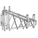 Metro 2WS14C Post-type Shelf Support For Adjoining Super Erecta Chrome 14" 2PK.. Fixed Price $35.00.