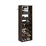 Essential Shoe 25 In. Espresso Wood Closet Tower. Fixed Price $246.39.