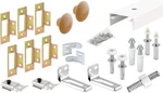 Prime-line 161797 Bi-fold Closet Kit, 72 In. Length, Steel Track, White. Fixed Price $31.99.