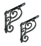 Nach Decorative Shelf Brackets, 2 Pack Of 7.5 X 1.5 Inch, Black Cast Ir.... Fixed Price $34.81.