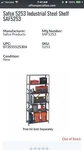 Industrial Steel Shelf Pack, 48 X 18" - Shelving Safco 5253. Fixed Price $75.00.