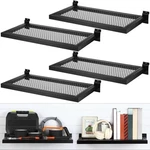 Coume 4 Pack Slatwall Shelf Metal 23.6 X 11.8 Inch Display Rack Wall.... Fixed Price $175.12.