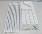 Shelf Diy Expandable 28" 48" EZS-SCRW48 10 Rods. Fixed Price $129.90.