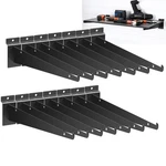 14 Pcs Slatwall Shelf Bracket Lip 16 Inch Metal Heavy Duty Black Display. Fixed Price $60.18.