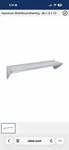 Uline Aluminum Wall-mount Shelving 48 X 12". Fixed Price $40.00.