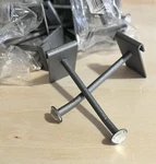 Tripar Slatwall Hooks Lot 56 3 Gray Metal Acrylic Tip Retail Display. Fixed Price $47.99.