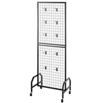 Grid Wall Panel, 1.9X5.4 Ft Wire Display Rack, Movable Art. Fixed Price $65.18.
