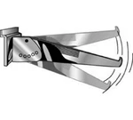 Store Display Fixtures 5 Slatwall Adjustable Angle Shelf Brackets 10" Chrome. Fixed Price $28.50.