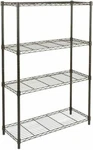 Amazonbasics (SL-SUAM-7) 4-SHELF Shelving Unit Black. Fixed Price $49.00.