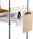Wire Shelving Hook Bars ALESW59HB418SR 2/PK. Fixed Price $30.20.