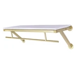 Clothing Rack Gold Wall Mounted Garment Display Storage With Hanging Bar. Fixed Price $57.47.