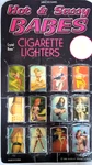 Vintage 1998 - Hot & Sassy Counter Display Of 12 Novelty Cigarette Lighters, New. Fixed Price $99.98.