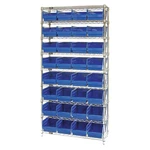 Quantum Storage Systems WR9-208BL 36W X 18D 74H Shelf 32 Openings 800LB. Fixed Price $1003.86.