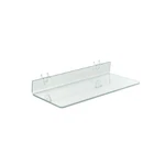 Azar Displays Clear Acrylic Shelf For Pegboard & Slatwall 16" X 2", 4-PACK. Fixed Price $61.46.