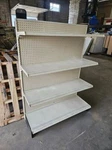 Gondola Shelving Streater Lot 10 Metal Island Shelves Used Aisle Store Fixtures. Fixed Price $2250.00.