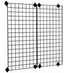 24" X 72" Mounted Gridwall Panels, Set Of - Black. Fixed Price $132.06.