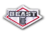 Beast Mode - Hook And Loop Backing 3/4" X 1/2" Embroidered Patch Oda. Fixed Price $5.00.