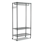 Alera Wire Shelving Garment Rack Black ALEGR364818BL. Fixed Price $138.56.