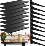 Pack Wooden Slatwall Shelf, 23.6"D X 11.8"W Shelves With Metal Bracke. Fixed Price $188.78.