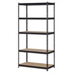 Muscle Rack 5-SHELF Steel Storage Unit, Black, 4000 Lbs Capacity. Fixed Price $70.80.