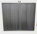 Siffron Kinetic Retail Gravity Fed Plastic Shelves 24" X 21.5" Black. Fixed Price $79.99.