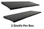 HLN422N 48W 22D Lozier Shelving Black Heavy Duty Higher Load Capacity. Fixed Price $99.00.
