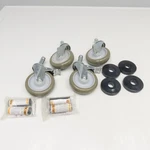 Nexel 500592 5" Polyurethane Swivel Stem Caster W/ Bumpers 1200LB Capacity Set. Fixed Price $32.66.