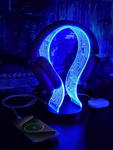 Up Headphone Stand With 16 Color Lights, Pcb Pattern Acrylic Headset. Fixed Price $71.99.