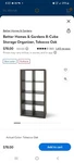 Storage Organizer Bookcase 8 Cube Home Office Display Bookshelf Shelves Rustic. Fixed Price $50.00.