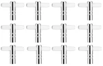 New 12X Silverline T-type Standard Universal Steel Drum Head Tuning Key Set. Fixed Price $13.99.