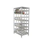 New Age 97294 F.i.f.o Stationary Full Size Rack Holds (162) #10 Cans. Fixed Price $3300.50.