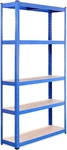 Heavy Duty Garage Shelving Unit - 71"H, 5 Tier, 2000LB Capacity, Blue. Fixed Price $119.99.