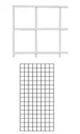 Set Of Wire Panels 2' X 4' White Retail Display Gridwall Double Craft. Fixed Price $57.99.