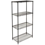 Nexel Wire Shelving Black Epoxy 36"W 24"D 74"H. Fixed Price $183.43.
